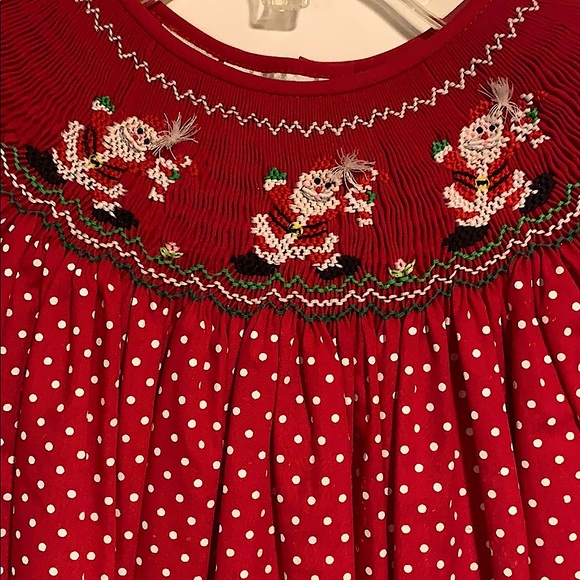 Rosalina Collection, Smocked Christmas dress - Picture 2 of 3
